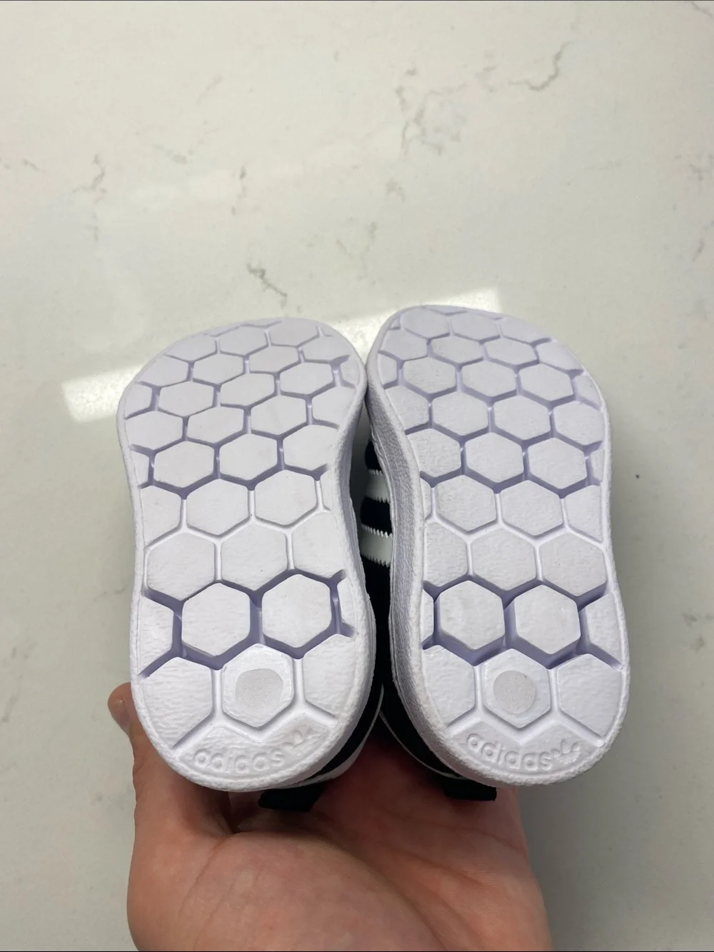 🆕 Adidas Slip On Black Shoes Fitfoam Ortholite Comfort Shoes Sz 6K BRAND NEW ✨